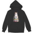 Turkish Van Bookworm Flowers Book Reading Books Unisex Hoodie