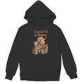 Unearth a Story Triceratops Dinosaur Reading Books Dino Unisex Hoodie