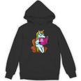 Unicorn Librarian For A Teacher Reading Book In School Unisex Hoodie