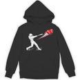 Valentines Day Baseball Batter Silhouette Heart Unisex Hoodie Valentines Day Baseball Batter Silhouette Heart Unisex Hoodie
