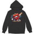 Valentines Day Baseball Dabbing Red Heart Love Boys Unisex Hoodie