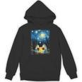 Van Gogh Starry Night Ghost Book Reading Camping Halloween Unisex Hoodie