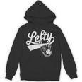 Vintage Baseball Tee Lefty Left Handed Baseball Player Unisex Hoodie