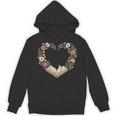 Vintage Book Lover Valentine Heart Unisex Hoodie