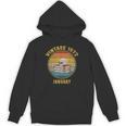 Vintage January 1972 Dark Academia Skull On Books Distressed Unisex Hoodie