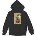 Vintage Japanese Cat Book Lovers UFO Alien Abduction Cat Dad Unisex Hoodie
