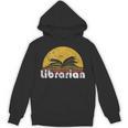 Vintage Reading Book Librarian Retro Sunset Unisex Hoodie