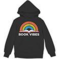 Vintage Retro Book Vibes Rainbow For Reading Lovers Unisex Hoodie Vintage Retro Book Vibes Rainbow For Reading Lovers Unisex Hoodie