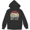 Vintage Retro Get Lit With Books Book Reading Lover Unisex Hoodie Vintage Retro Get Lit With Books Book Reading Lover Unisex Hoodie