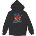 Volleyball Comic Book Art Just a Girl Who Loves Volleyball Unisex Hoodie