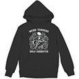 Weird Teachers Build Character Skeleton Reading Book Unisex Hoodie