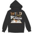 Wild About Reading Animals And Book Lovers Teacher Kids Unisex Hoodie Wild About Reading Animals And Book Lovers Teacher Kids Unisex Hoodie