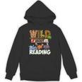 Wild About Reading Book Lover Bookworm Library Day Unisex Hoodie