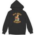 Wild About Reading Cute Leopard Teacher Kids Book Lover Unisex Hoodie