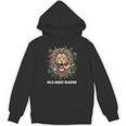 Wild About Reading Lion Head Books Lover Teacher Librarian Unisex Hoodie