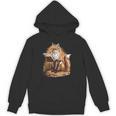 Wise Fox Reading A Book In Glasses Unisex Hoodie Wise Fox Reading A Book In Glasses Unisex Hoodie