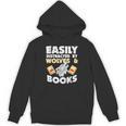 Wolf Lover Easily Distracted By Wolves And Books Read Unisex Hoodie