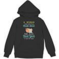 Woman Survives On Books And Yarn Crocheter Crocheting Unisex Hoodie