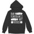Women's Ban Ignorance Not Books Banned Book Lover Reading Enthusiast Unisex Hoodie
