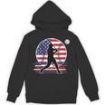 Women's Batter Patriotic American Flag Baseball Silks Unisex Hoodie Women's Batter Patriotic American Flag Baseball Silks Unisex Hoodie