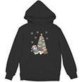 Women's Book Lovers Christmas Tree Reading Penguin Holiday Bookworm Unisex Hoodie