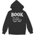 Women's Book Worm Visual Pun Vintage Reading Lover Unisex Hoodie