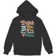 Women's Drink Tea Read Books Nerd Book Reader Book Reading Lover Unisex Hoodie