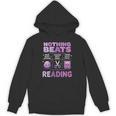 Women's Nothing Beats Reading Rock Paper Scissors Book Lover Unisex Hoodie Women's Nothing Beats Reading Rock Paper Scissors Book Lover Unisex Hoodie