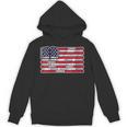 Women's Patriotic Book Flag Reading American Flag Books Teacher Unisex Hoodie