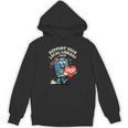 Women's Support Your Local Library Staff Retro Book Mascot Unisex Hoodie
