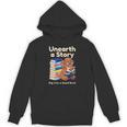 Women's Unearth A Story Reading Mammoth Prehistoric Book Librarian Unisex Hoodie