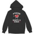 Women's Valentines Day Baseball Stealing Hearts Bases Boys Kids Men Unisex Hoodie Women's Valentines Day Baseball Stealing Hearts Bases Boys Kids Men Unisex Hoodie