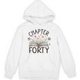 1986 Chapter Forty 40th Birthday Wildflower Book 40 Year Old Unisex Hoodie