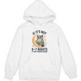 6-7 Nights Reading Owl On Moon Book Lover Reading Unisex Hoodie