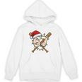 67 Baseball Xmas Lights Santa Hat Holiday Unisex Hoodie