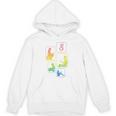 8th Birthday Book Reading Bookworm Book Lover Girls Unisex Hoodie