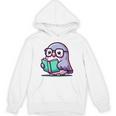 Adorable Book Lover Pigeon With Reading Glasses Cute Unisex Hoodie