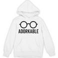 Adorkable Cute Nerd Glasses For Bookworm Book Reader Unisex Hoodie Adorkable Cute Nerd Glasses For Bookworm Book Reader Unisex Hoodie