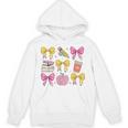 Apple Coquette Bow Books First Day Of School Back To School Unisex Hoodie
