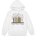 Applied Behavior Analysis Book Flower ABA Therapist Unisex Hoodie Applied Behavior Analysis Book Flower ABA Therapist Unisex Hoodie