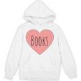 Back To School Heart Love Reading Cute I Love Books Unisex Hoodie