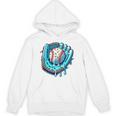 Baseball Drip Ice Cream Sprinkles Baseball Player Premium Tri-Blend Unisex Hoodie