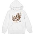 Basset Hound Dog Mom Basset Hound Dog Reading Book Unisex Hoodie
