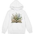 Book Flowers Reading Book Lover Unisex Hoodie