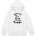 Book Girl Summer Reading Duck Retro Beach Vacation Bookworm Unisex Hoodie