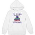 Book Lover I'm The Type Of Happy Woman With Coffee And Books Unisex Hoodie