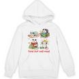 Book Lover Opossum Reading Squad Bookish Feral But Well-Read Unisex Hoodie