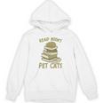 Book Lover Women Read Books Pet Cats Premium Tri-Blend Unisex Hoodie