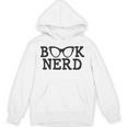 BOOK NERD Glasses Reading Lover Bookworm Teacher Quote Women Unisex Hoodie