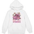 Bookcore Coquette Pinkoween Fall Into Stories Books Premium Tri-Blend Unisex Hoodie